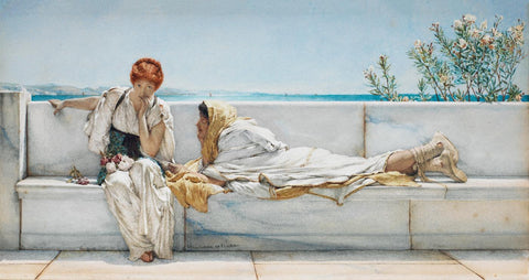 A Solicitation  - Sir Lawrence Alma-Tadema - Neo-Classicist Art Painting - Life Size Posters by Lawrence Alma Tadema