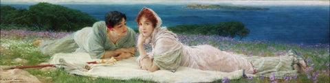 A World Of Their Own - Sir Lawrence Alma Tadema - Neo-Classicist Art Painting - Life Size Posters by Lawrence Alma Tadema