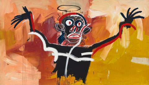 Angel - Jean-Michel Basquiat - Abstract Expressionist Painting by Jean-Michel Basquiat