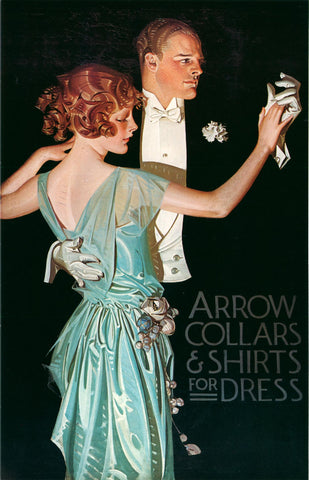 Arrow Collar Advertisement c1913 - J C Leyendecker – Vintage Advertising Art Poster - Life Size Posters by J C Leyendecker