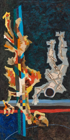 Astronaut - M F Husain - Figurative Painting by M F Husain