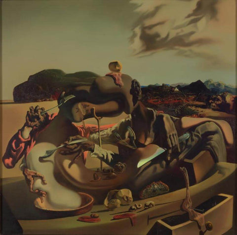 Autumnal Cannibalism - Salvador Dali - Surrealist Painting by Salvador Dali