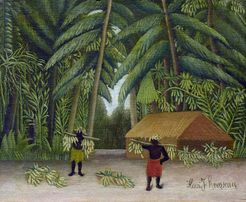 Banana Harvest- Henri Rousseau Painting by Henri Rousseau