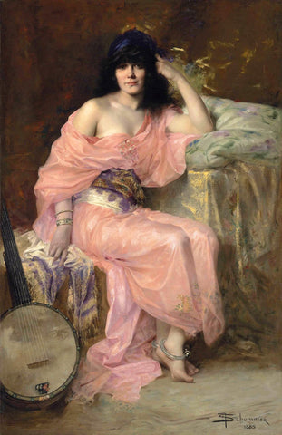 Beautiful Dancer - Francois Schommer- Classical Painting - Life Size Posters by Francois Schommer