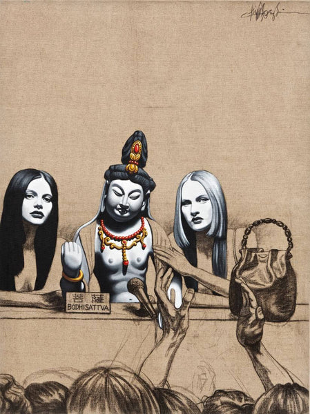 Bodhisattva - Contemporary Chinese Art Painting - Canvas Prints