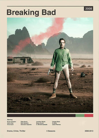 Breaking Bad - Bryan Cranston - Walter White - TV Show Art Poster by Tallenge