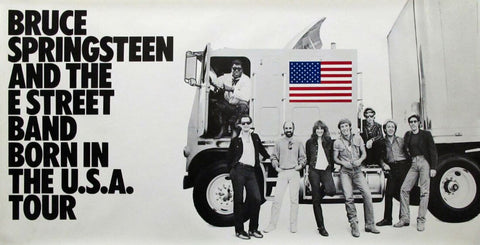 Bruce Springsteen & The E Street Band - Born In The USA Tour - Concert Poster by Tallenge Store