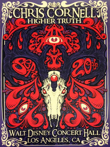 Chris Cornell - Higher Truth - US Tour 2012 - Concert Poster by Tallenge Store