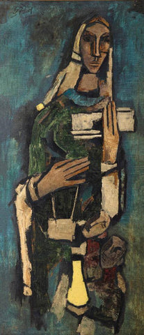 City Woman - Maqbool Fida Husain by M F Husain