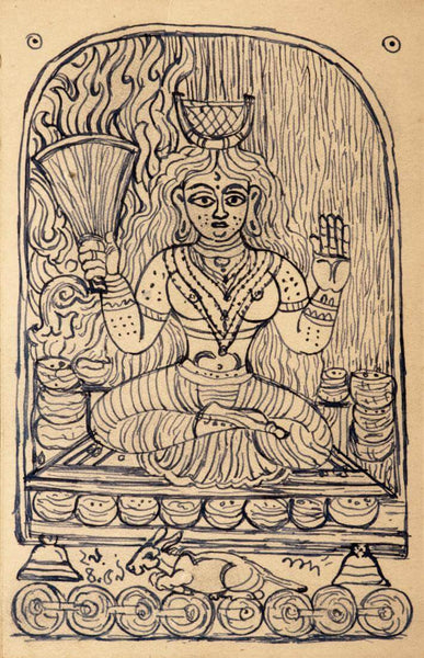 Devi - Nandalal Bose - Bengal School Indian Art Painting - Life Size Posters