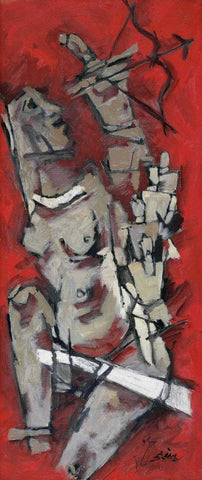 Draupadi - M F Husain - Mahabharat Series Painting by M F Husain