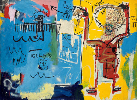 Elmar - Jean-Michael Basquiat - Neo Expressionist Painting - Life Size Posters by Jean-Michel Basquiat