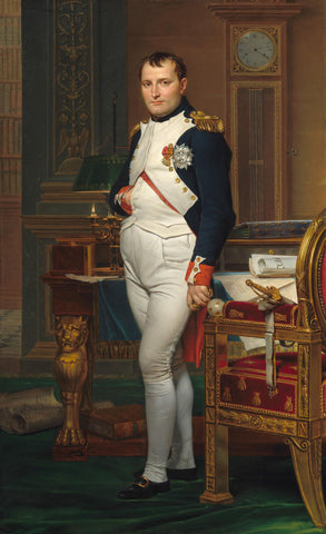 Emperor Napoleon In His Study At The Tuileries - Jacques-louis David - French Masterpiece Painting - Life Size Posters by Jacques-Louis David