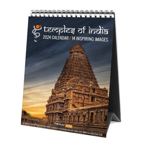 2024 Desk Calendar - Temples Of India by Tallenge Store