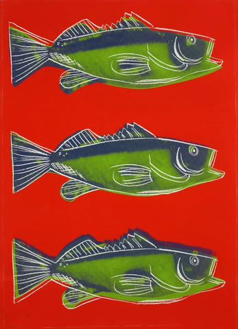 Fish (Red) - Andy Warhol - Pop Art Painting by Andy Warhol