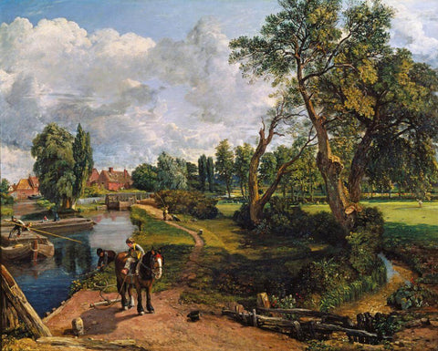 Flatford Mill - John Constable - English Countryside Painting by John Constable
