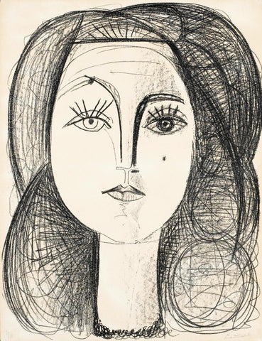 Francoise Gilot (1946) - Pablo Picasso - Portrait Painting - Life Size Posters by Pablo Picasso