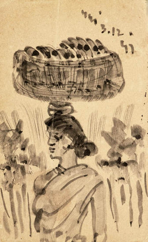 Fruitseller - Nandalal Bose - Bengal School - Famous Indian Painting - Posters