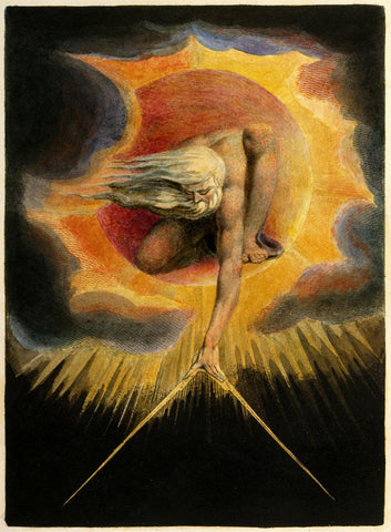 God the Creator and Sovereign One - William Blake - Life Size Posters by William Blake