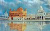 Golden Temple (Sri Harmandir Sahib) Amritsar - Sikh Holiest Shrine Painting - Large Art Prints