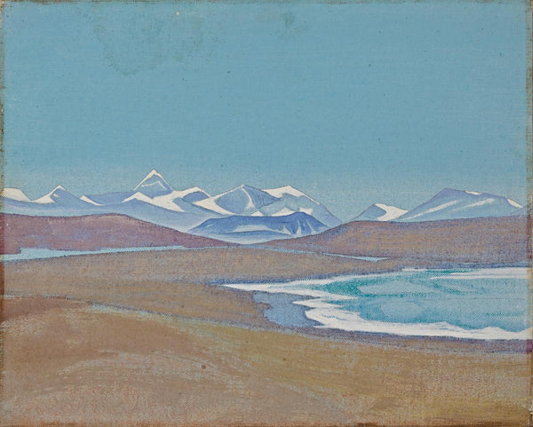 Himalayas from Ting-kye Dzong - Nicholas Roerich Painting - Posters