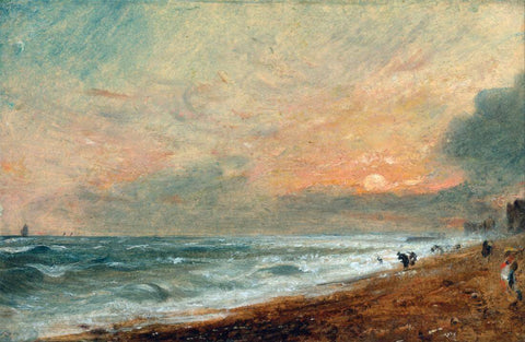 Hove Beach - John Constable - English Seascape Painting by John Constable