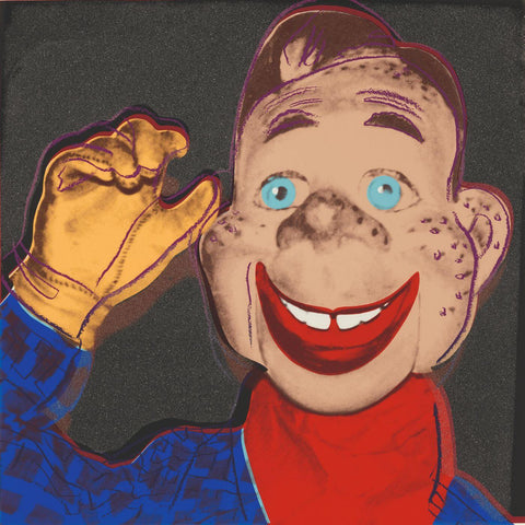 Howdy Doody (Black) - Andy Warhol - Pop Art Print by Andy Warhol