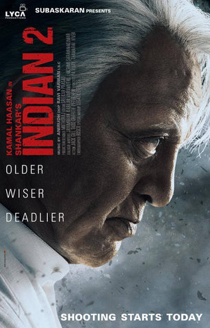 Indian 2 - Kamal Haasan - Movie Poster - Canvas Prints