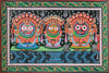 Jagannath Balabhadra Subhadra - Orissa- Pattachitra Folk Art Of Odhisa Painting - Large Art Prints