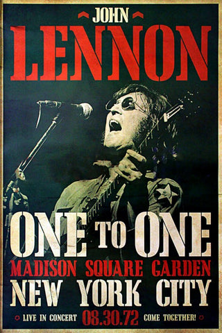 John Lennon 1972 Madison Square Garden - Tallenge Music Retro Concert Vintage Poster  Collection by Tallenge Store