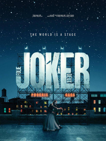 Joker - Folie à Deux - Joaquin Phoenix Lady Gaga -  Hollywood English Movie Poster 3 - Art Prints