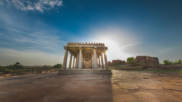 Kadalekalu Ganesh Temple At Hampi - Life Size Posters