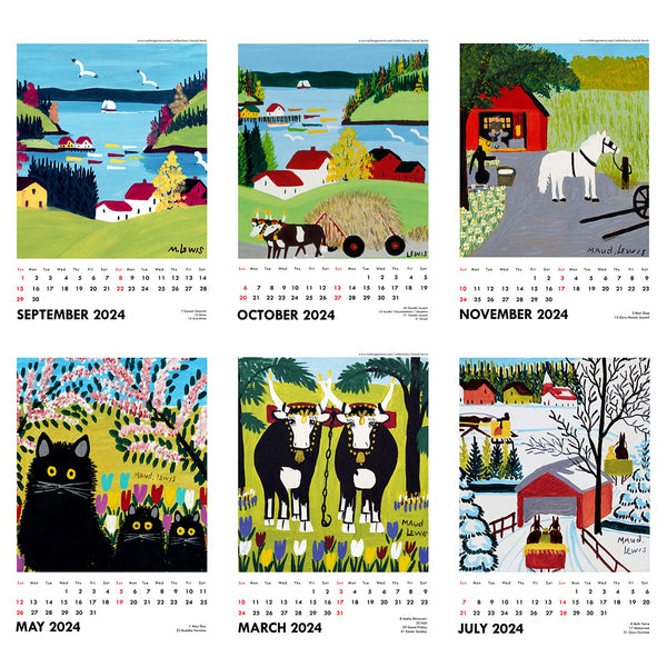 2024 Wall Calendar Maud Lewis Canadian Folk Artworks by Tallenge 2024 Wall Calendar Maud Lewis Canadian Folk Artworks by Tallenge