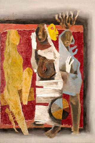 Maya - M F Husain - Figurative Painting by M F Husain