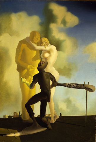 Meditation On The Harp - Salvador Dali - Surrealist Art Painting by Salvador Dali