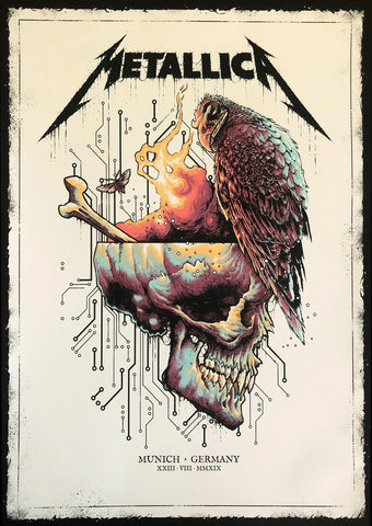 Metallica - Munich 2019 - Rock Metal Music Concert Poster - Life Size Posters by Tallenge Store