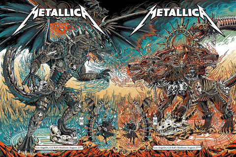 Metallica M72 World Tour - LA 2023 - Music Concert Poster - Canvas Prints