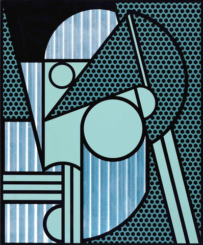 Modern Head 4 - Roy Lichtenstein - Contemporary Pop Art Painting - Life Size Posters by Roy Lichtenstein