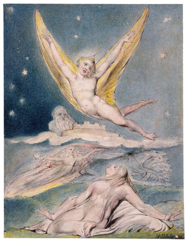 Night Startled By The Lark - William Blake - Life Size Posters by William Blake