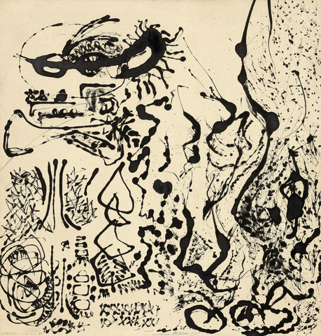 Number 5 (Elegant Lady) - Jackson Pollock - Abstract Expressionist Painting - Life Size Posters by Jackson Pollock