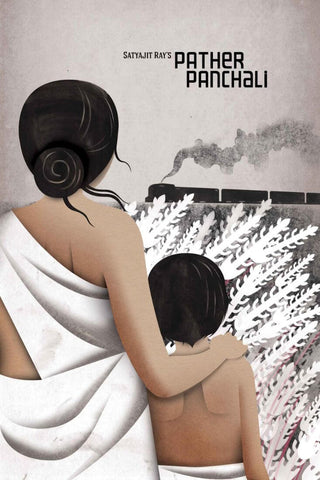 Pather Panchali - Satyajit Ray Bengali Movie Poster - Graphic Art Poster by Tallenge