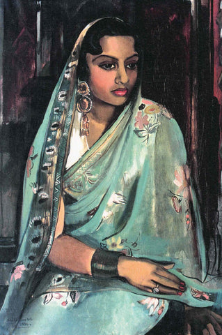 Portrait Of Joji - Amrita Sher-Gil Painting - Canvas Prints by Amrita Sher-Gil