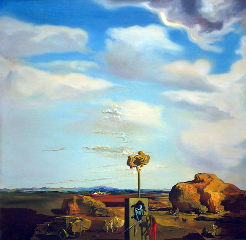 Puzzle Of Autumn - Salvador Dali - Surrealist Painting by Salvador Dali