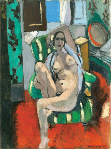 Odalisque with Green Headdress (Odalisque Coiffure Verte) – Henri Matisse Painting by Henri Matisse