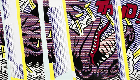 Reflections On Thud - Roy Lichtenstein - Modern Pop Art Painting by Roy Lichtenstein