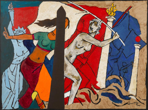 Revolution - Maqbool Fida Husain - Life Size Posters by M F Husain