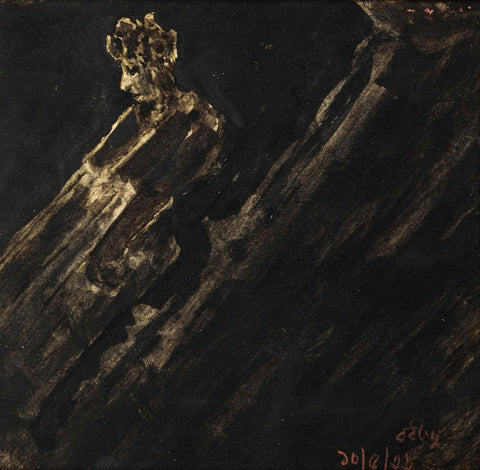 Rider In The Night- Rabindranath Tagore - Bengal School - Indian Art Painting by Rabindranath Tagore