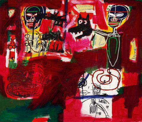 Saturday Night (Sabado por la Noche) - Jean-Michel Basquiat - Neo Expressionist Painting - Life Size Posters by Jean-Michel Basquiat