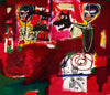 Saturday Night (Sabado por la Noche) - Jean-Michel Basquiat - Neo Expressionist Painting - Life Size Posters