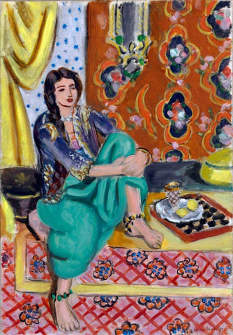Seated Odalisque - Henri Matisse - Post-Impressionist Art Painting by Henri Matisse